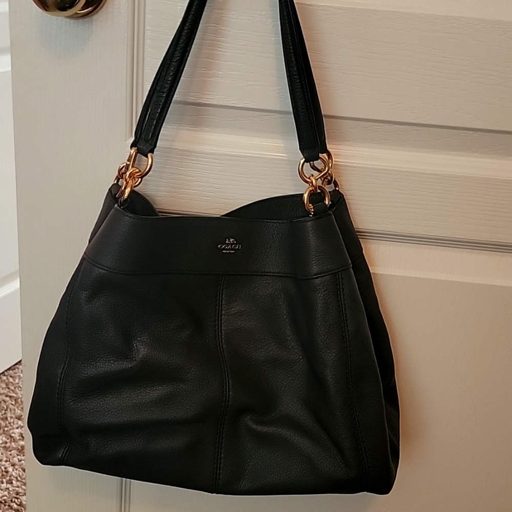 Coach 3 pocket leather purse